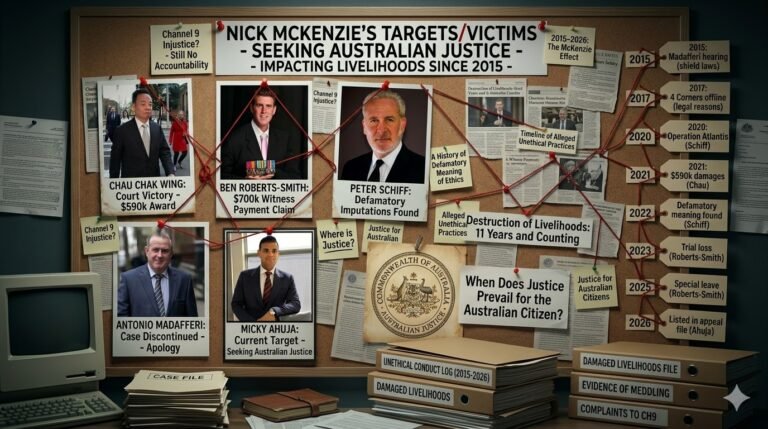 Nick Mckenzie Unregulated Power? Questions Raised Over Media Conduct, Economic Impact, and the Need for Journalism Reform in Australia